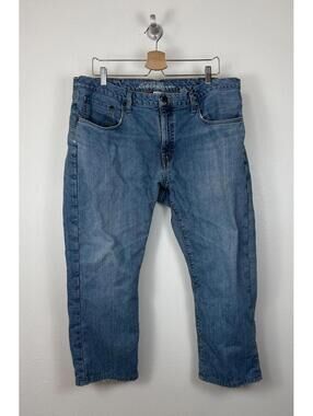 Eddie Bauer, Straight Fit, Buffalo Plaid Flannel Lined Insulated Jeans - 38x30